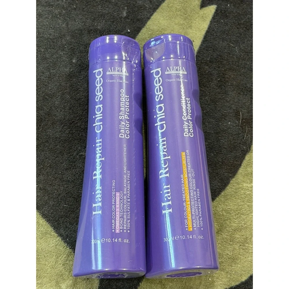 Alpha New York Hair Repair Chia Seed Daily Shampoo & Conditioner Set 10.14oz Duo